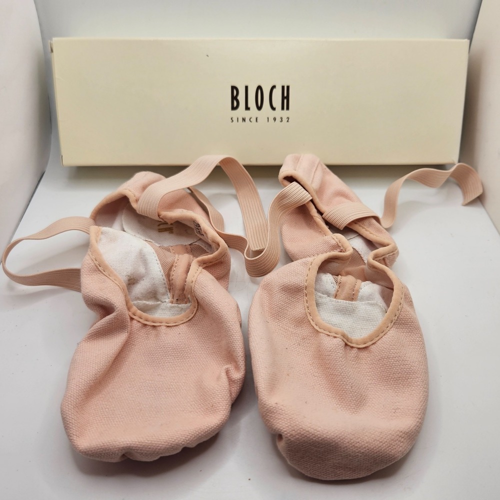 Bloch Pro Arch Canvas Ballet Shoes Pink Split Sole 4.5 C Child S0271L